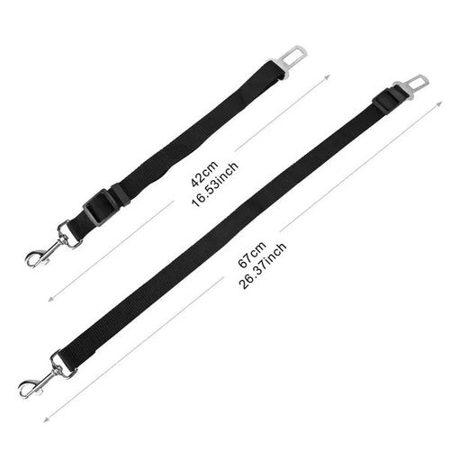 2Pcs Pet Dog Seat Belt Leash Adjustable Pet Dog Cat Safety Leads